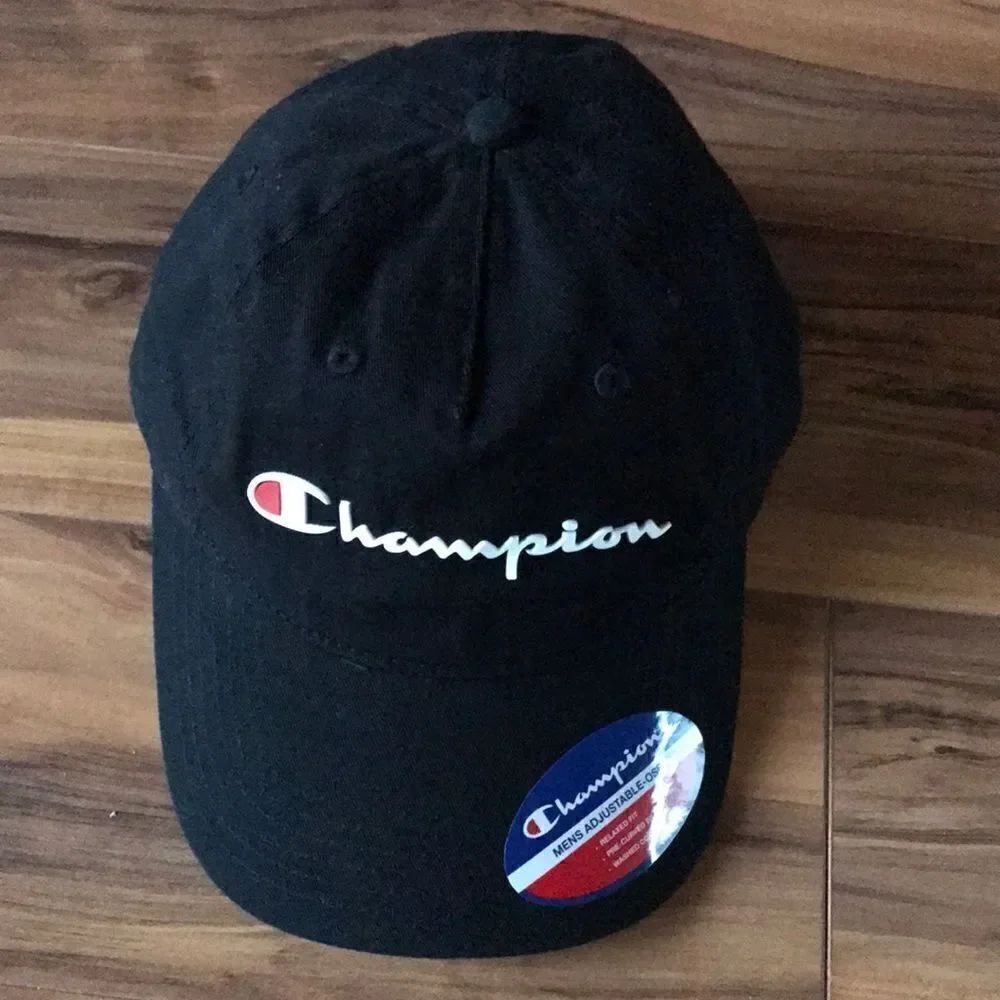 NEW Champion Mens Black Hat